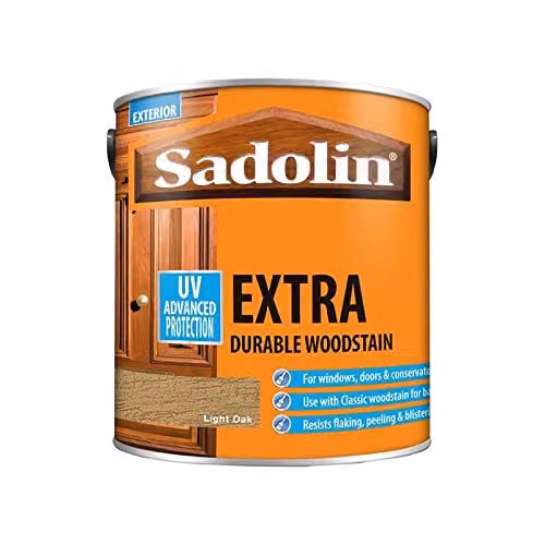 Sadolin Extra Durable Weatherproof Woodstain in Light Oak, 2.5 l