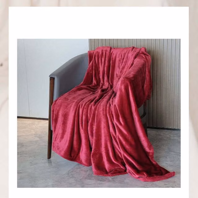 Alivio Purple Faux Fur Throw Blanket, W: 150 cm, D: 200 cm