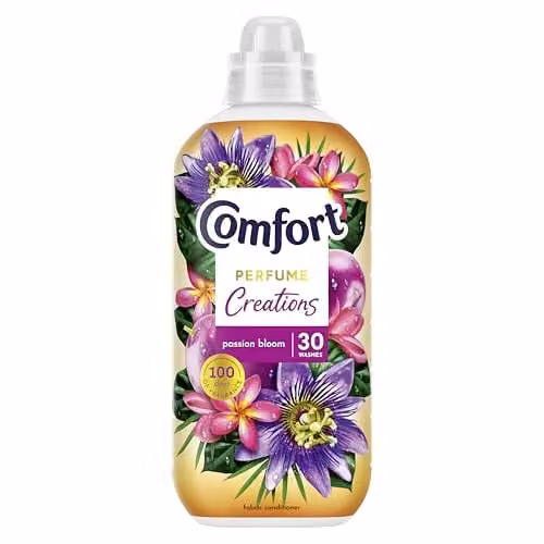 Comfort Perfume Creations Passion Bloom Fabric Conditioner with Motion-Activated Fragrance Technology, 900 ml – 1