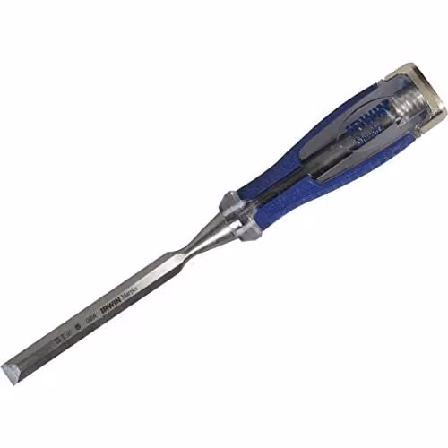 Irwin Marples M750 Splitproof Soft Touch Wood Chisel, 1/2in, Blue