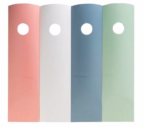 Exacompta MAG-Cube Autentik Set of 4 Plastic Magazine Files for A4 Documents, Multicolour, Width: 27.5 cm