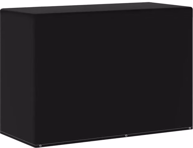 Berkfield Home Gas BBQ Cover with 6 Eyelets, Black, W/D/H: 180 x 80 x 125 cm – 1