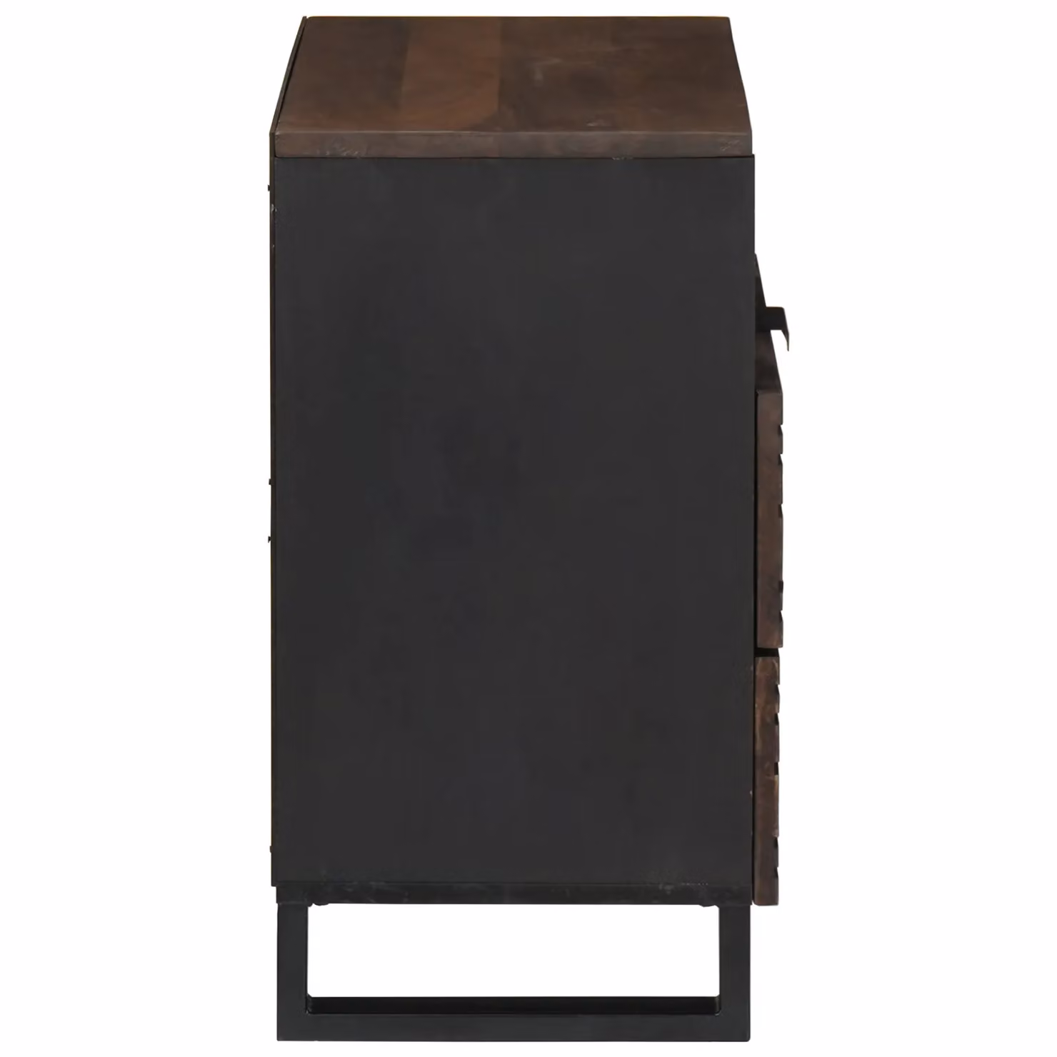 Berkfield Home Modern Bedside Cabinet in Brown Walnut, W/D/H: 50 x 33 x 60 cm – 3