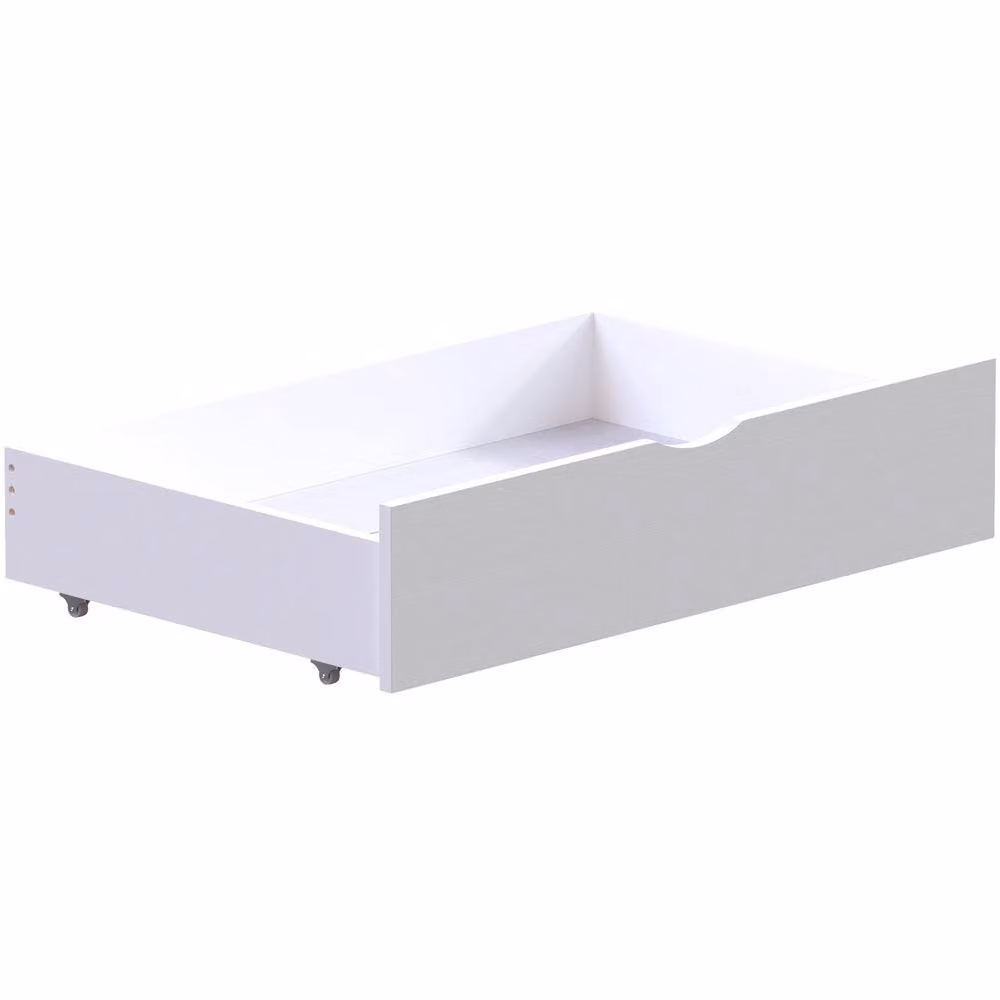 HD Designs Junior Vida Libra Solid Wood Underbed Drawers with Castors in White – 2