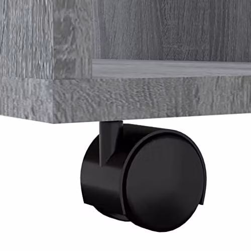 vidaXL Rolling Cabinet in Grey Sonoma, W: 60 cm, D: 53 cm, H: 72 cm – 5
