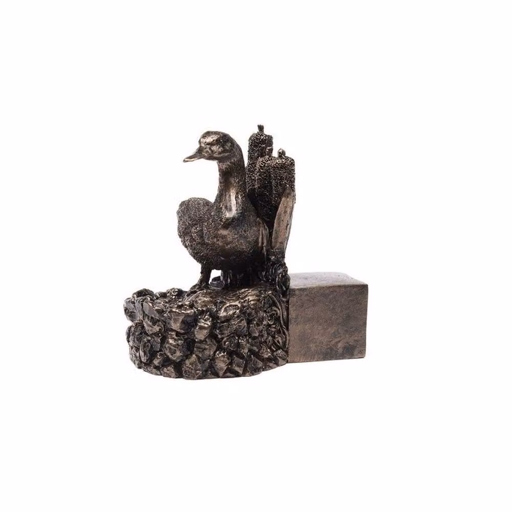Jardinopia Mallard Duck Animal Plant Pot Feet, Set of 3, Bronze, L8.5 x W5 x H9 cm – 2