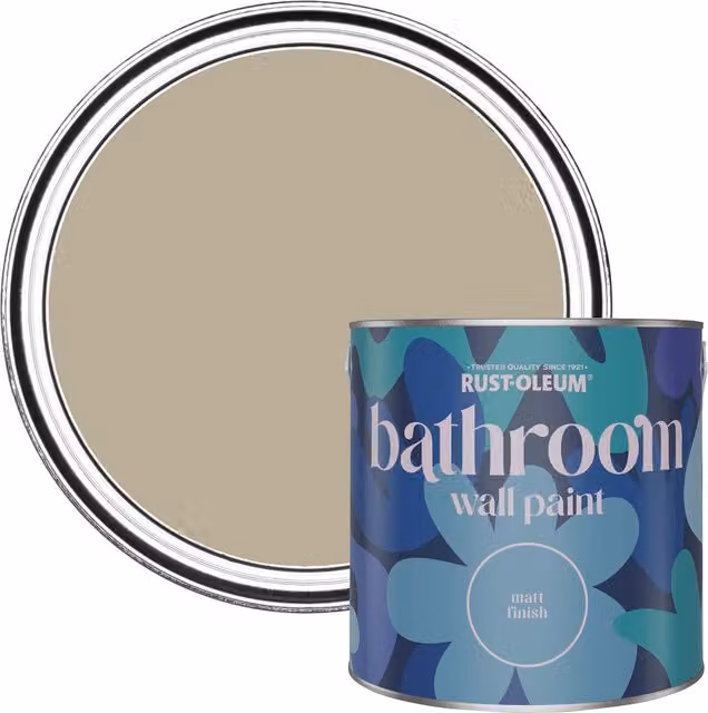 Rust-Oleum Featherstone Matt Water-Based Bathroom Wall and Ceiling Paint, 2.5 l