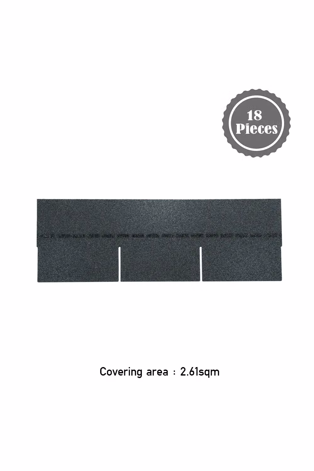 Living and Home 18-Piece Black 3-Tab Bitumen Asphalt Roofing Shingles – 3
