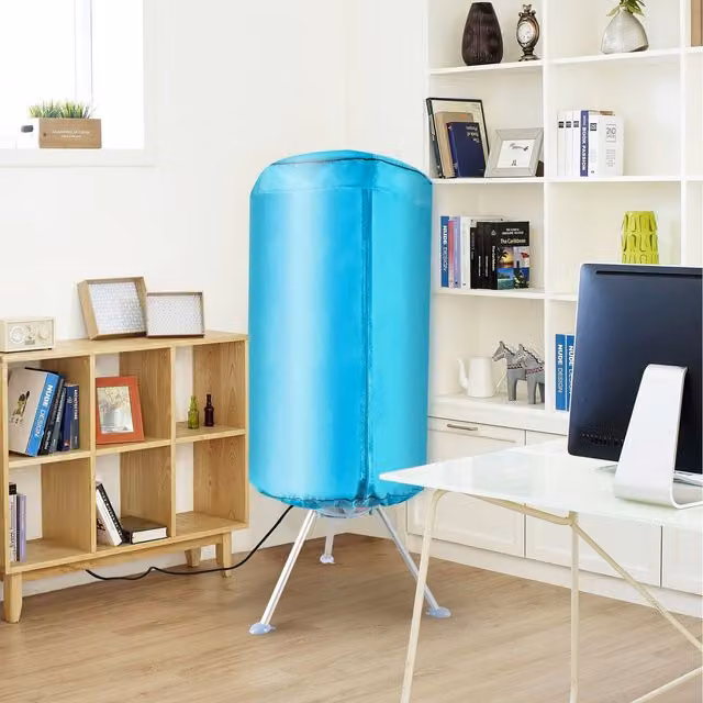 Gr8 Home Electric Heated Airer Pod Clothes Dryer Rack with Zip Cover, Blue, W/D/H: 150 x 66 x 66 cm