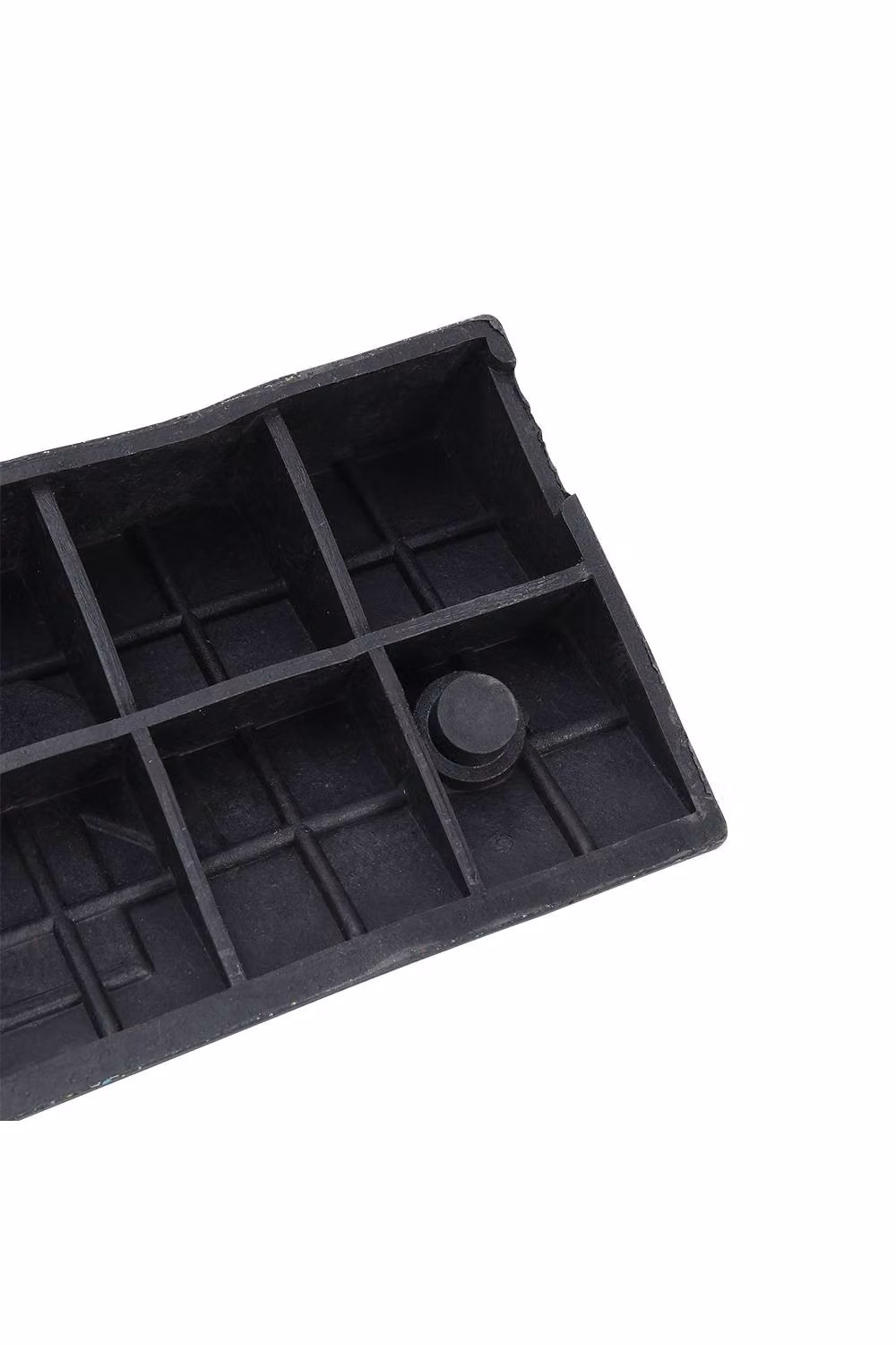 Living and Home Black Rubber Kerb Ramp, W: 100 cm, D: 25 cm, H: 10 cm – 6