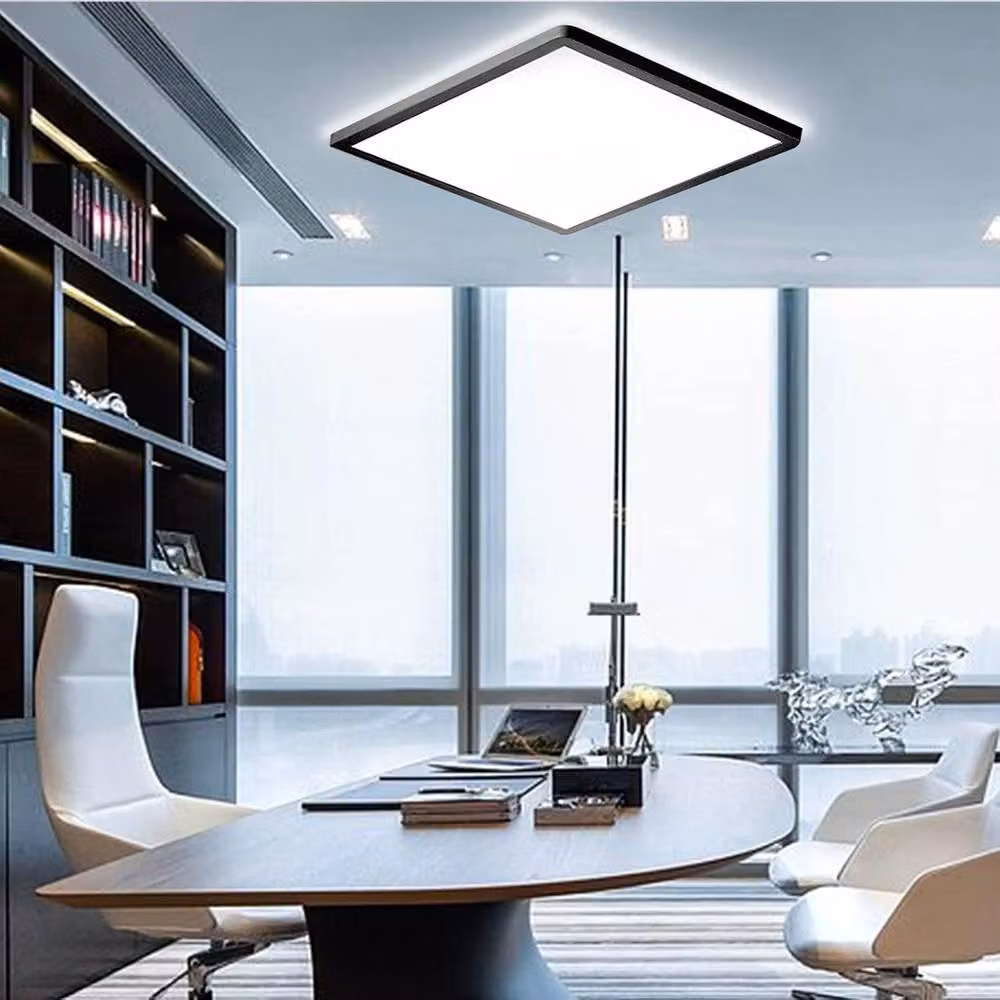 COMELY 36W LED Bathroom Ceiling Light in Black with 4500K Natural Light and IP44 Waterproof Rating – 5
