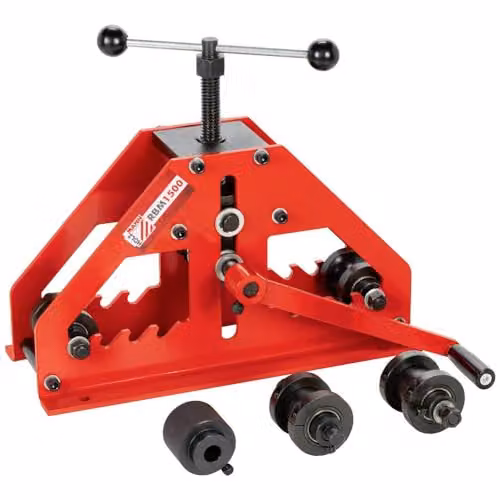 Holzmann RBM1500 Pipe Bending Machine in Red and Multicolour