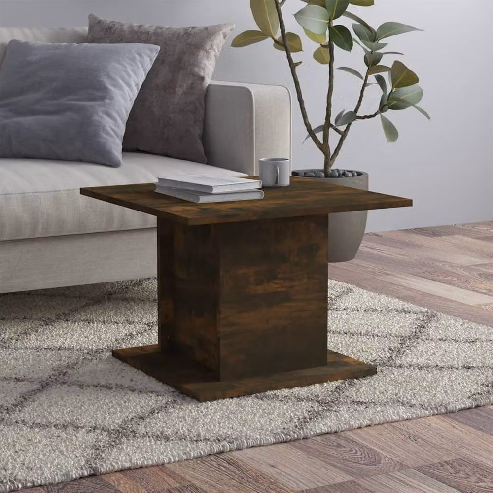 Berkfield Home Decorative Coffee Table in Smoked Oak Brown, W/D/H: 55.5 x 55.5 x 40 cm – 2