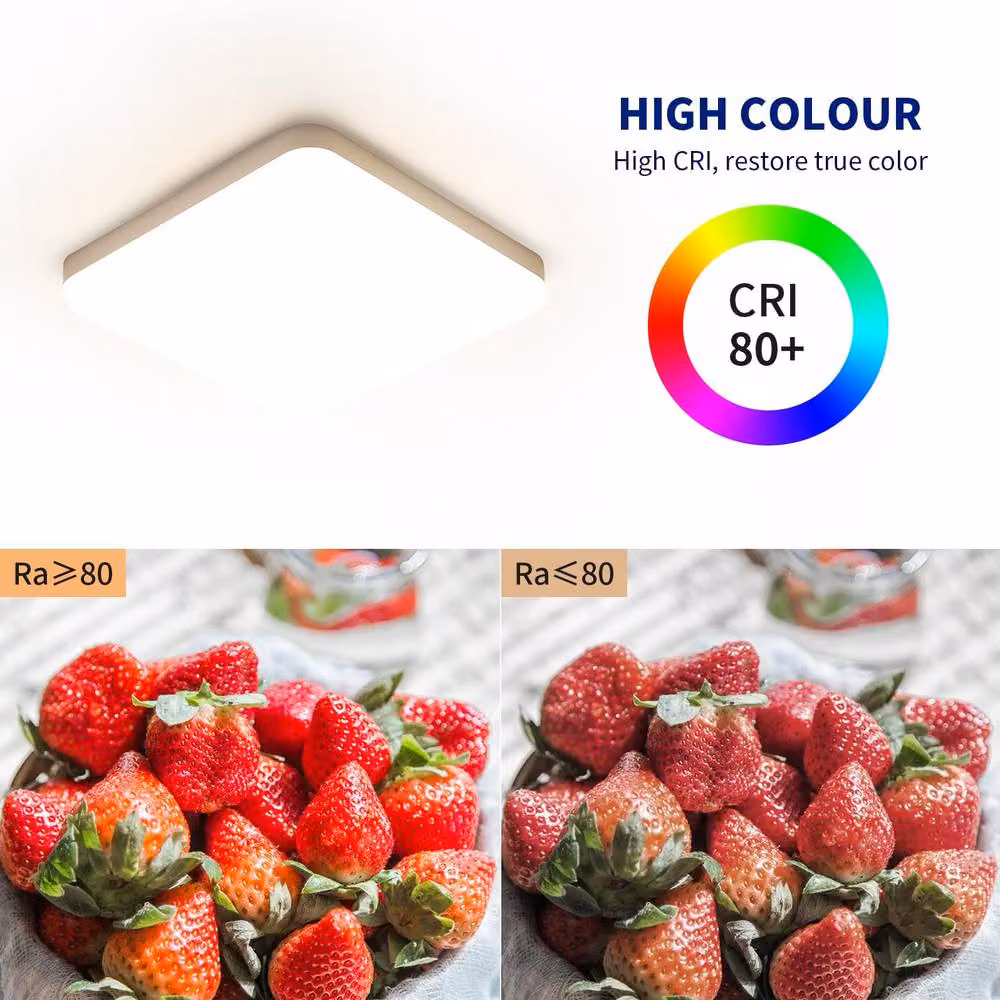 COMELY White Square LED Ceiling Light, 32W, 3240LM, 4500K – 4