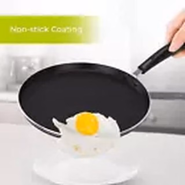 Royalford Non-Stick Black Crepe Pan, Diameter: 26 cm