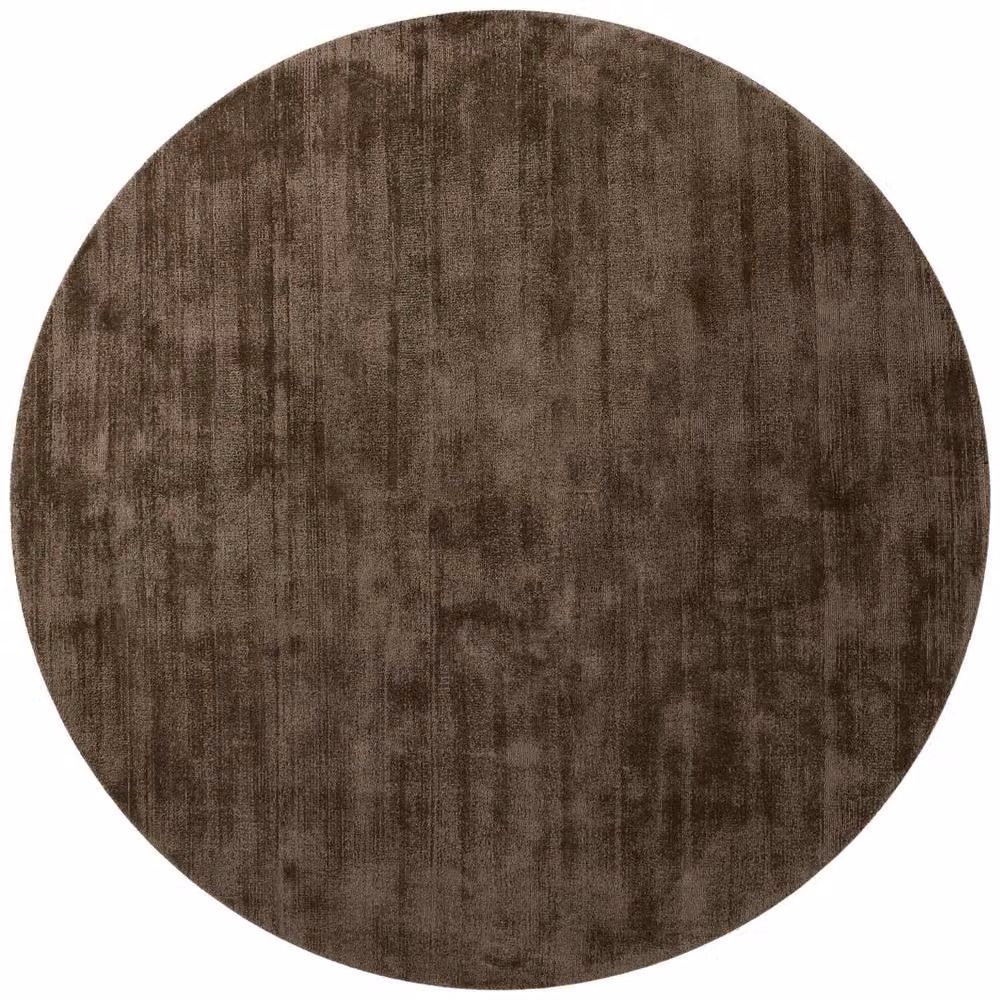 Vikosa Jane Brown Viscose Soft Plain Rectangular Rug W/D/H: 120 x 180 cm – 2