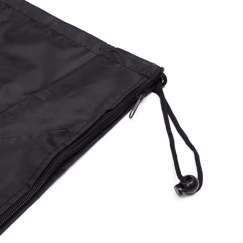 FLAVORA Black Polyester Patio Cantilever Parasol Cover for Banana Umbrellas, W: 205 cm, D: 25 cm, H: 50 cm – 3