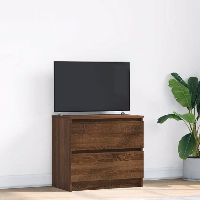 Berkfield Home Modern Brown Oak TV Cabinet, W/D/H: 60 x 35 x 54 cm – 1