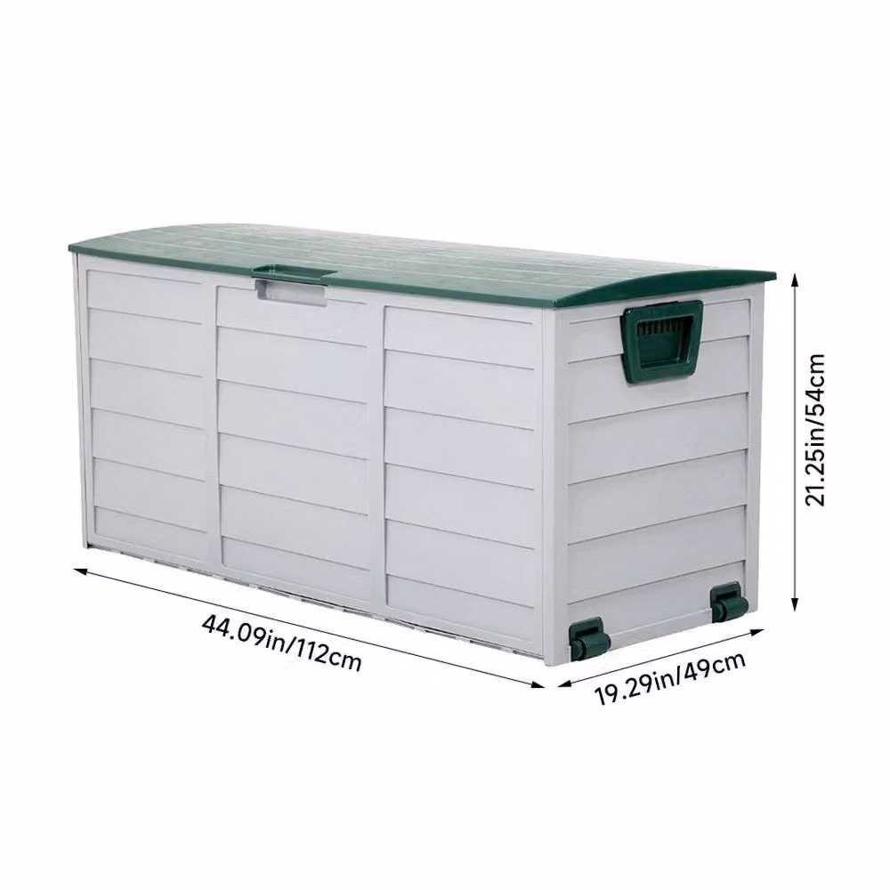 EONLION 290L Waterproof Outdoor Garden Storage Deck Box in Grey – 2