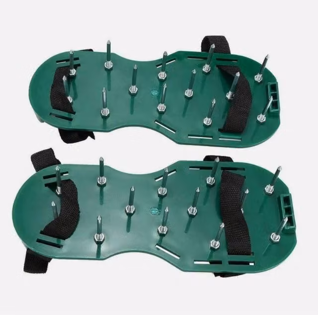NESTLUNE Non Slip Lawn Spikes Shoes for Garden Grass Work in Green – 1