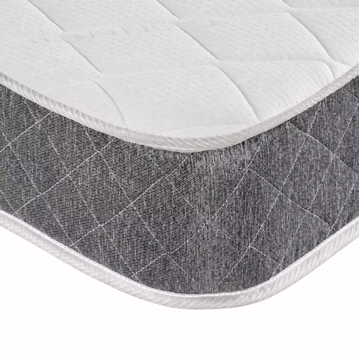 Starlight Beds Essentials Jump n Tac Hybrid Memory Foam Spring Mattress, Soft Feel, White, W/D/H: 90 x 190 x 18 cm, Single – 2