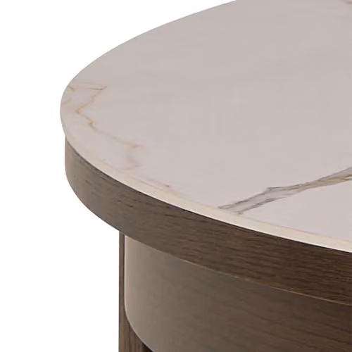Furniture To Go Southampton Round Extendable Dining Table in Cream Ceramic, W/D/H: 120 x 120 x 75 cm (Extends to 220 cm) – 4