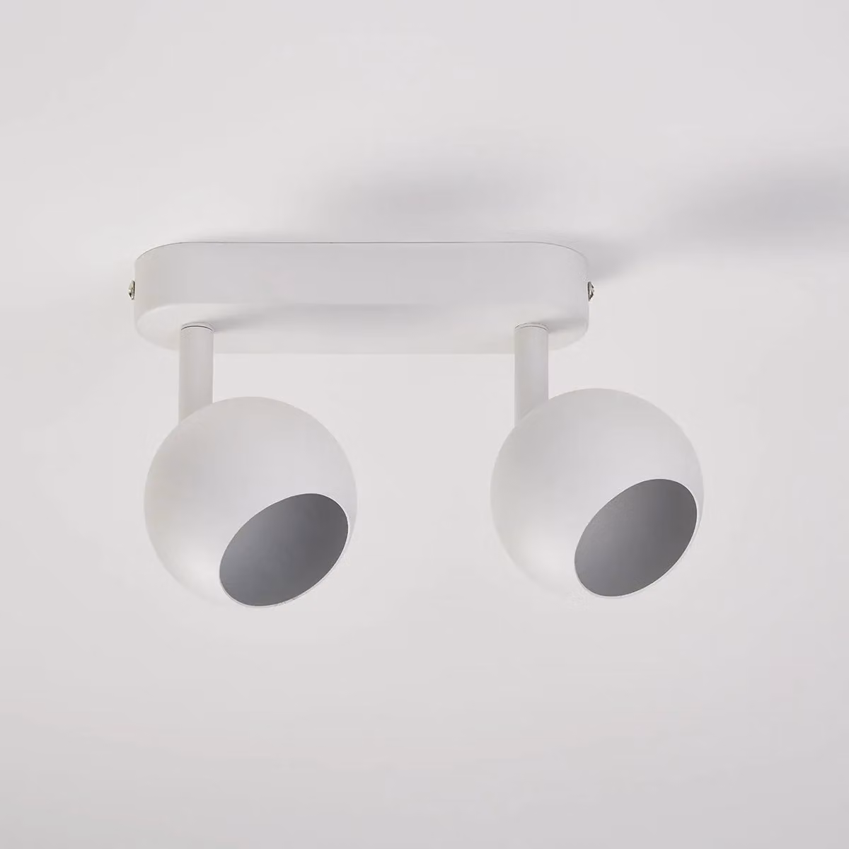 CGC Lighting Nieve Matt White Double Two Head GU10 Adjustable Aluminium Surface Ceiling Spot Light – 2