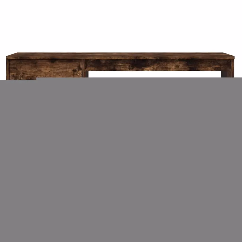 Berkfield Home Modern Computer Desk in Smoked Oak Brown, W/D/H: 115 x 50 x 75 cm – 3