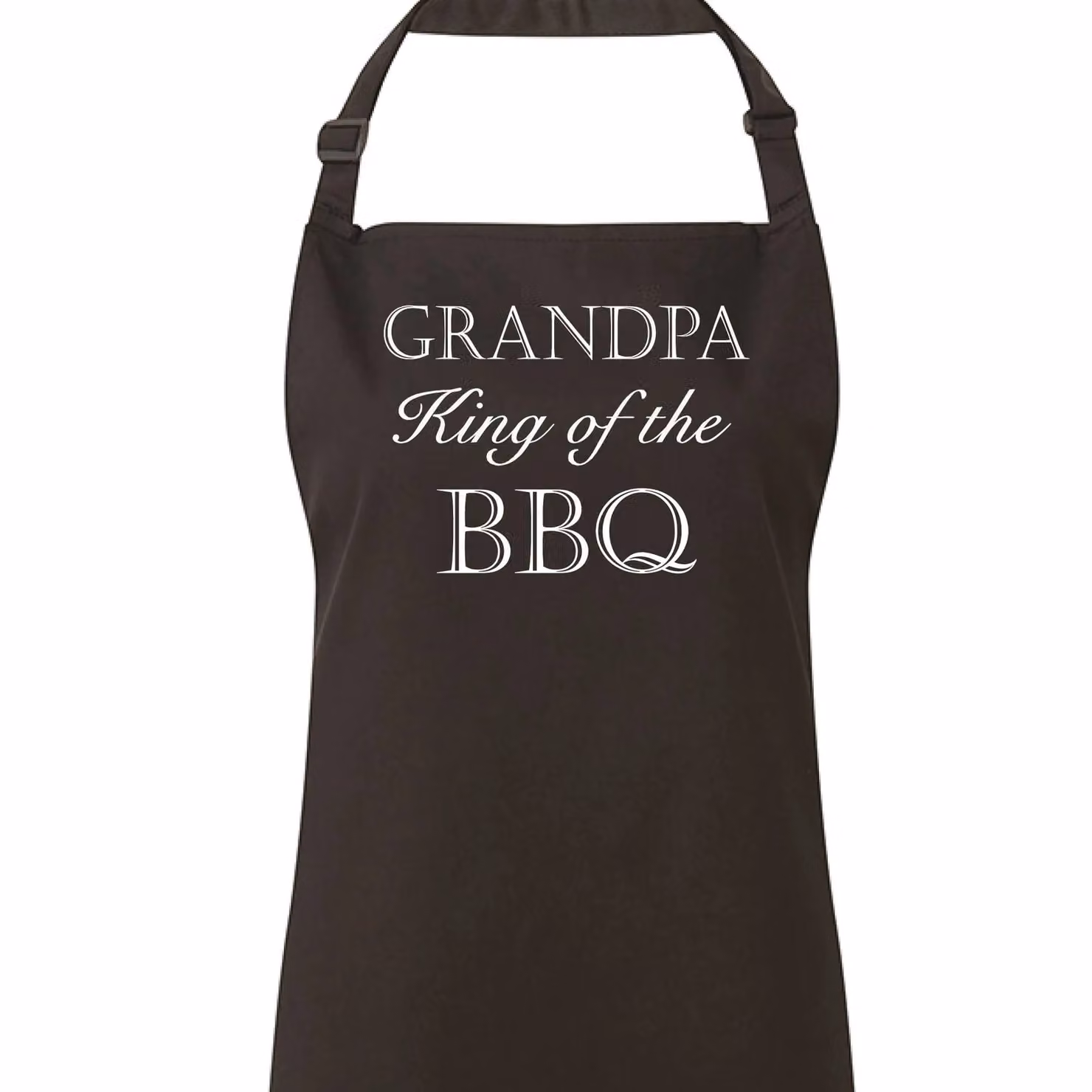 60 Second Makeover Limited Grandpa King Of The BBQ Black Apron for Men – 2