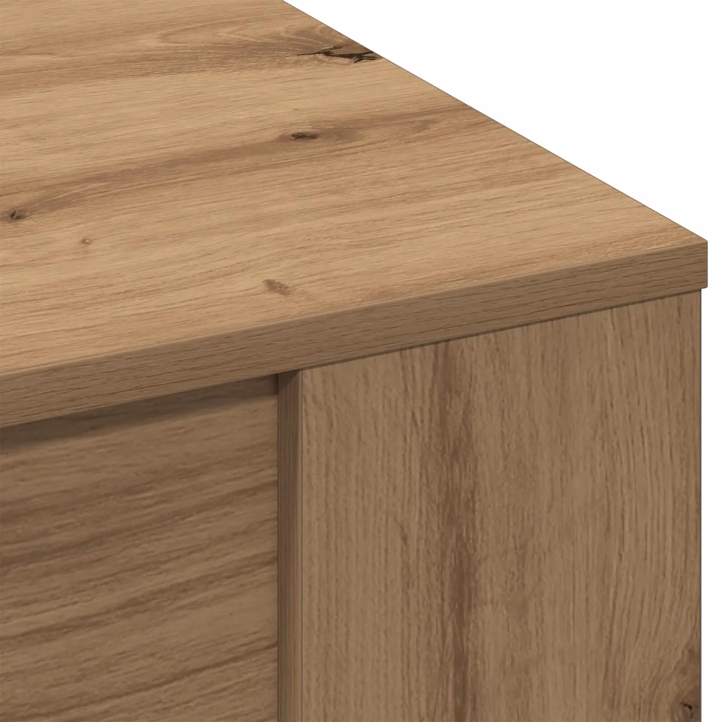 Berkfield Home Artisan Solid Oak Coffee Table in Brown – 3