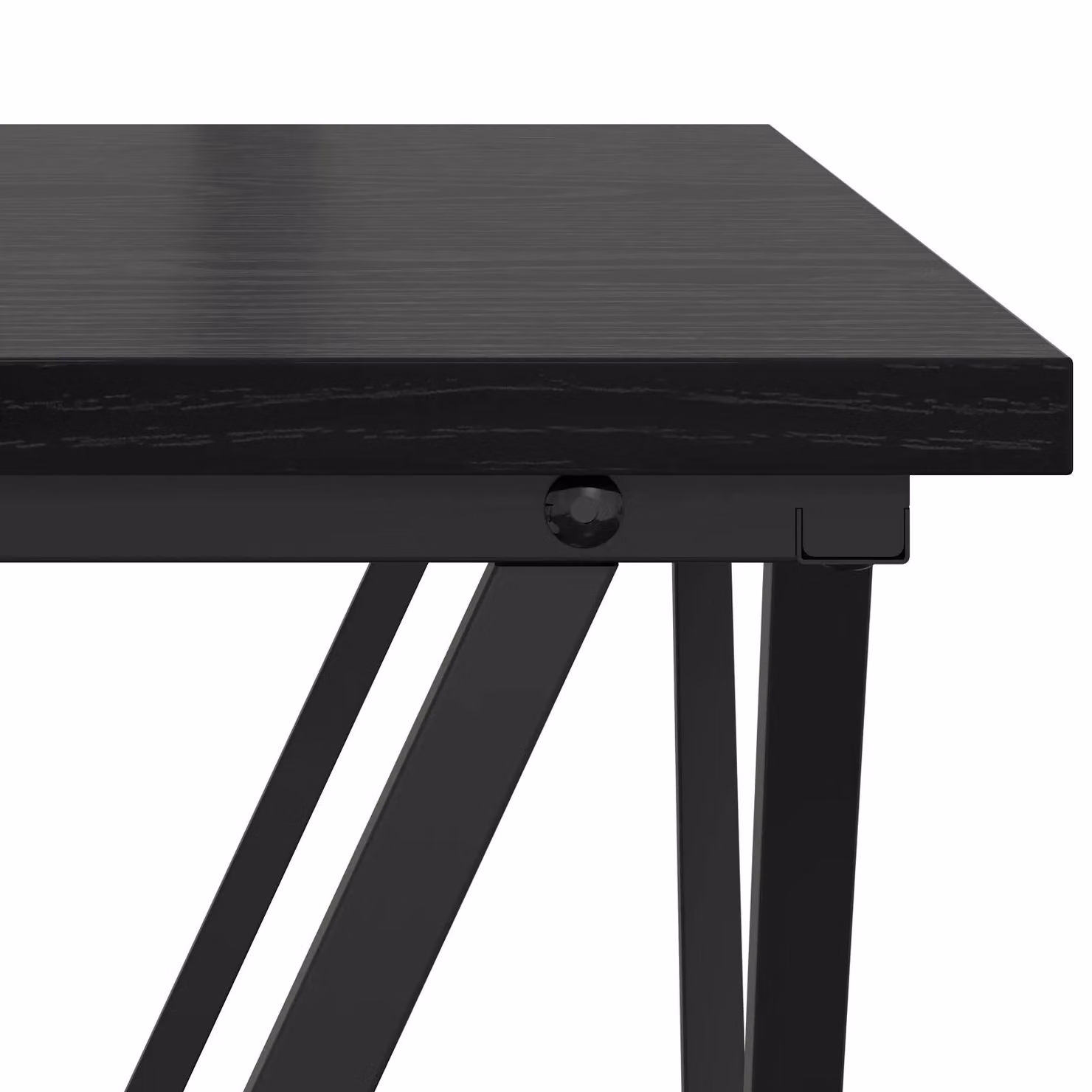 Berkfield Home Black Oak and Metal Rectangular Sleek Coffee Table – 3