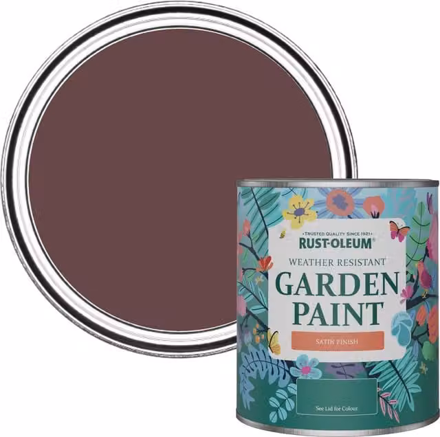 Rust-Oleum Garden Paint in Satin Finish, Purple, 0.75 l