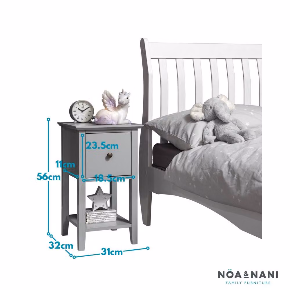 Nöa and Nani Asora Bedside Table with Drawer in Silk Grey – 4