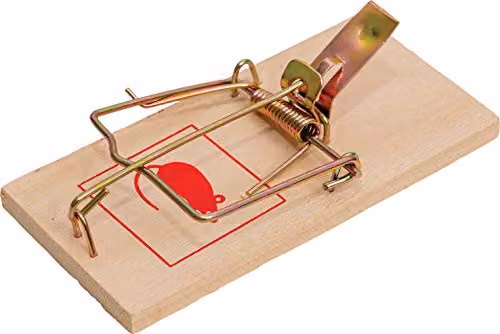 St Helens Home & Garden Wooden Mouse Trap, Pack of 4, Brown