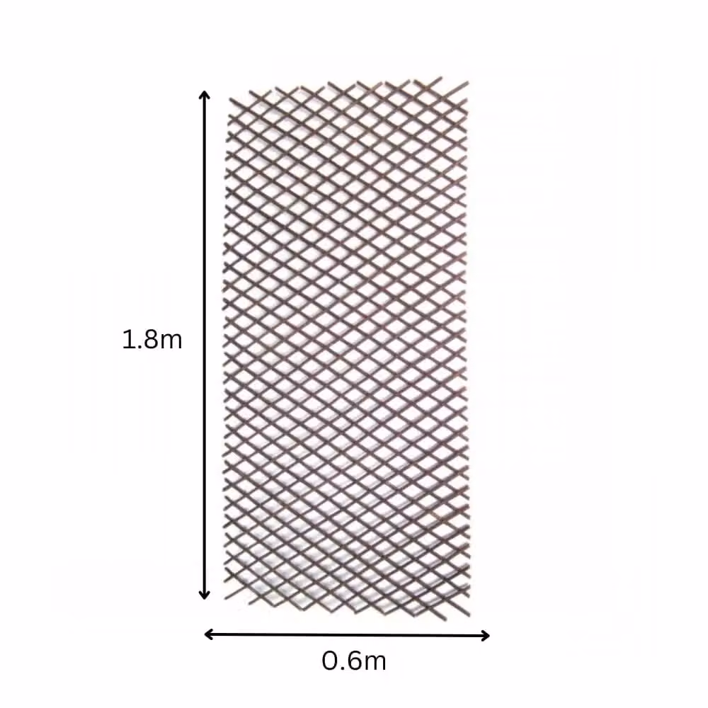Marco Paul Brown Woven Expandable Willow Trellis for Garden Climbers, H 180 cm x W 60 cm – 2
