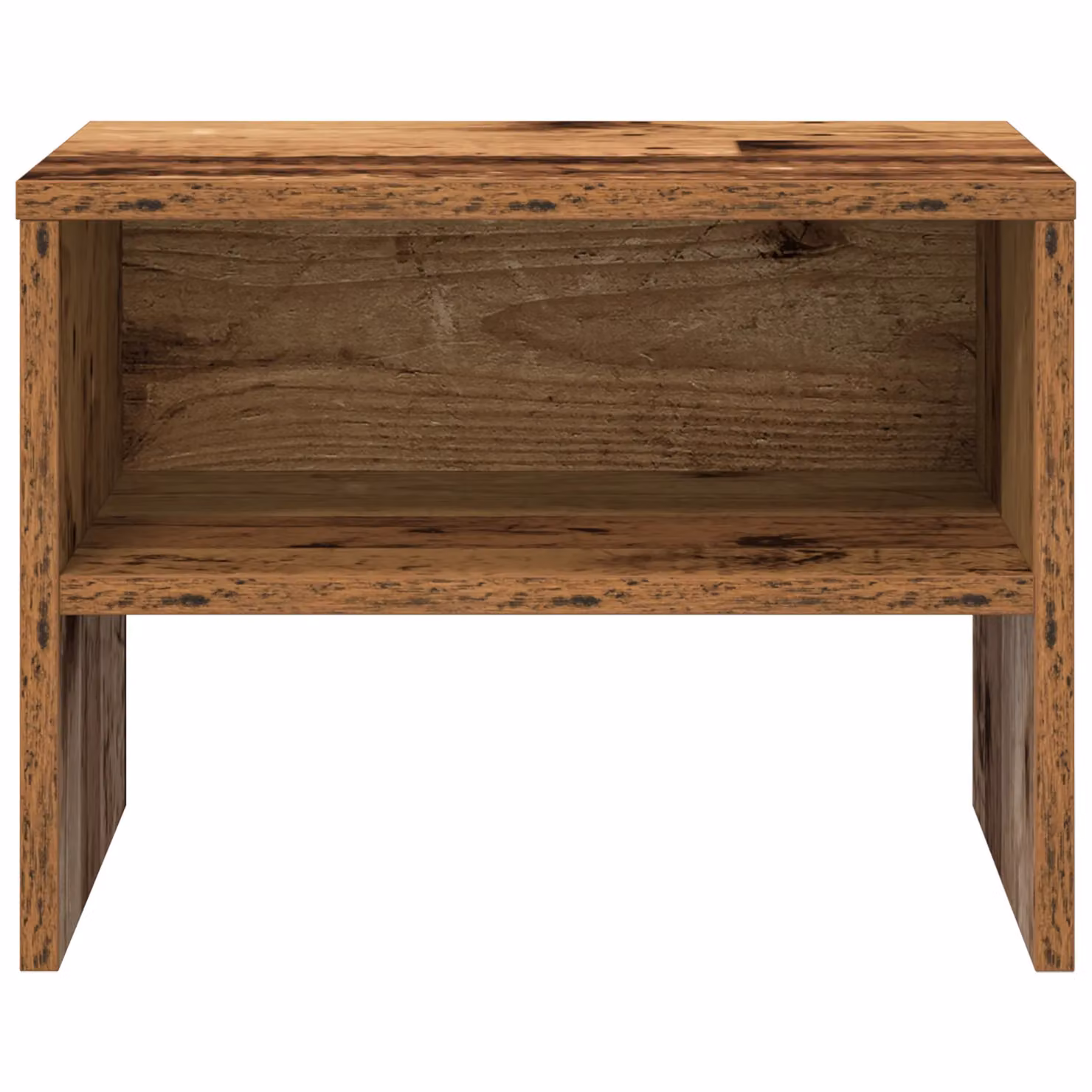 Berkfield Home Set of 2 Rustic Bedside Cabinets in Brown, W/D/H: 40 x 30 x 30 cm – 5