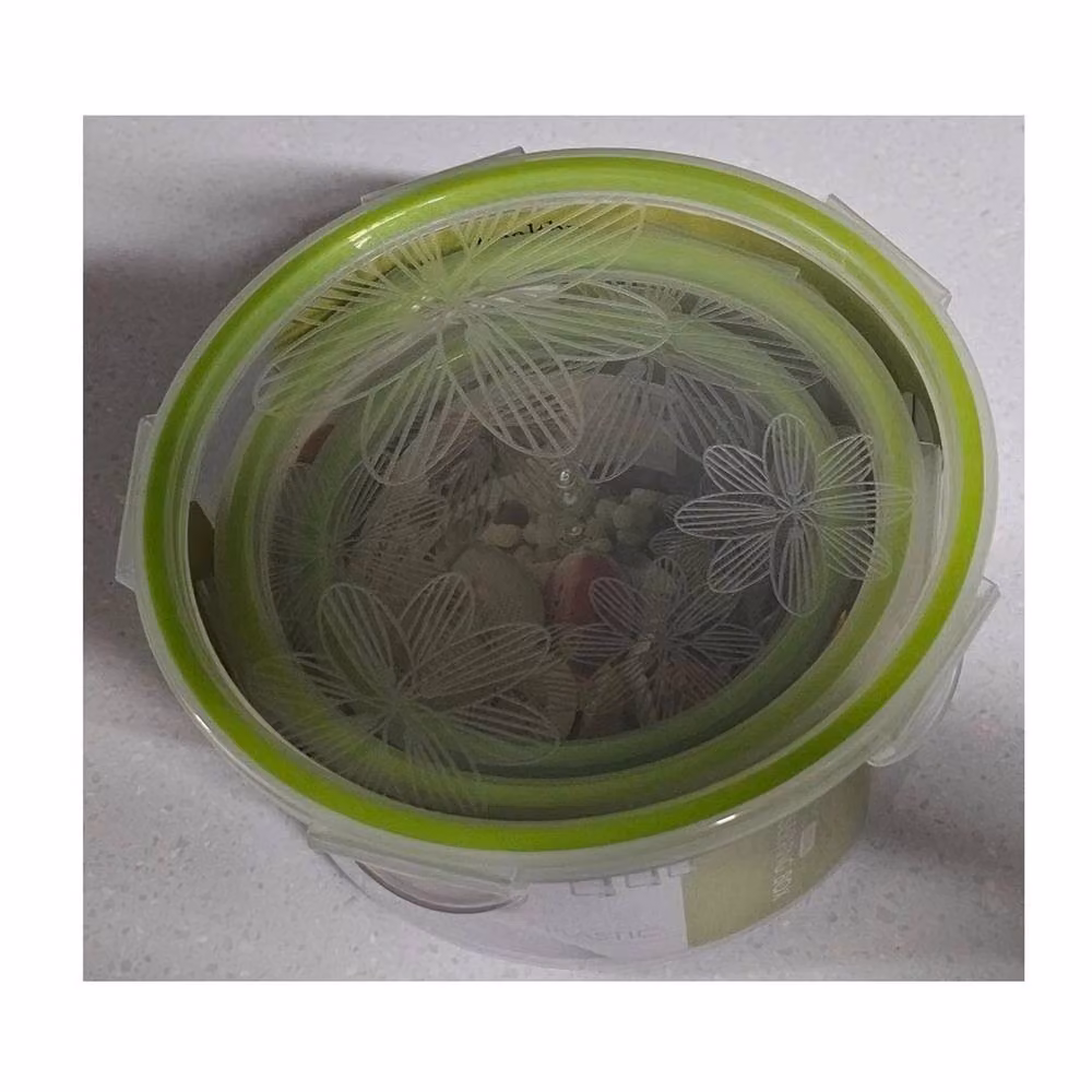 Nordara Set of 3 Airtight and Leakproof Round Plastic Food Containers in Green – 3