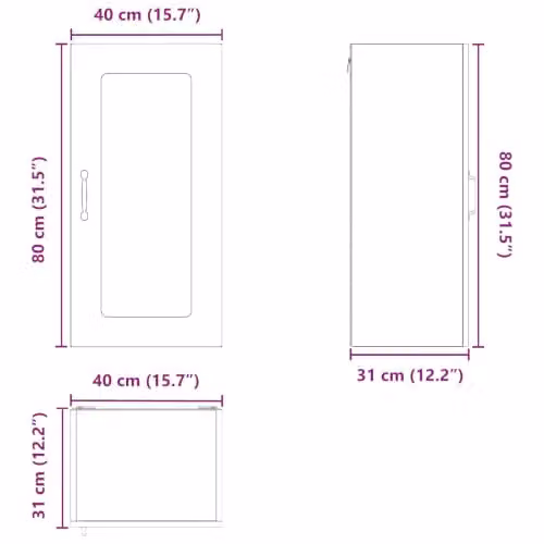 vidaXL Kalmar Dishwasher Panels, 2 Pieces, Concrete Grey, Engineered Wood – 2