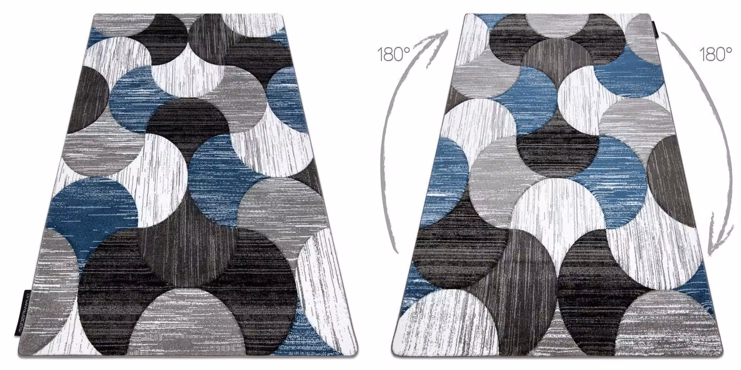 RugsX Alter Geometric Blue Rectangular Rug, W: 160 cm, L: 220 cm – 2