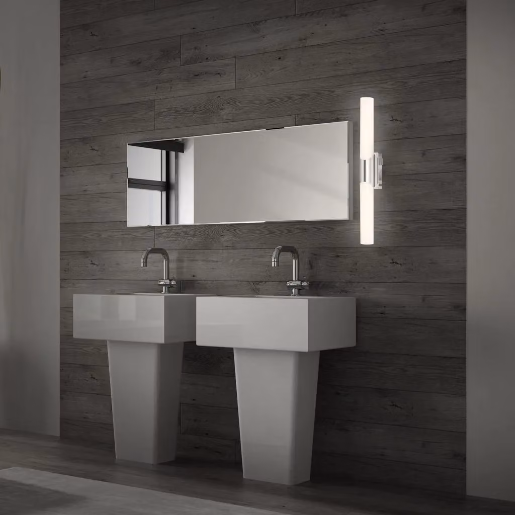 Briloner 11W LED Bathroom Wall Light in Silver Chrome – 3