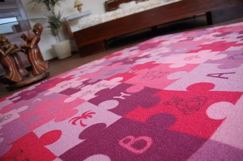 RugsX Purple Patchwork Puzzle Rug, W: 100 cm, L: 200 cm – 5