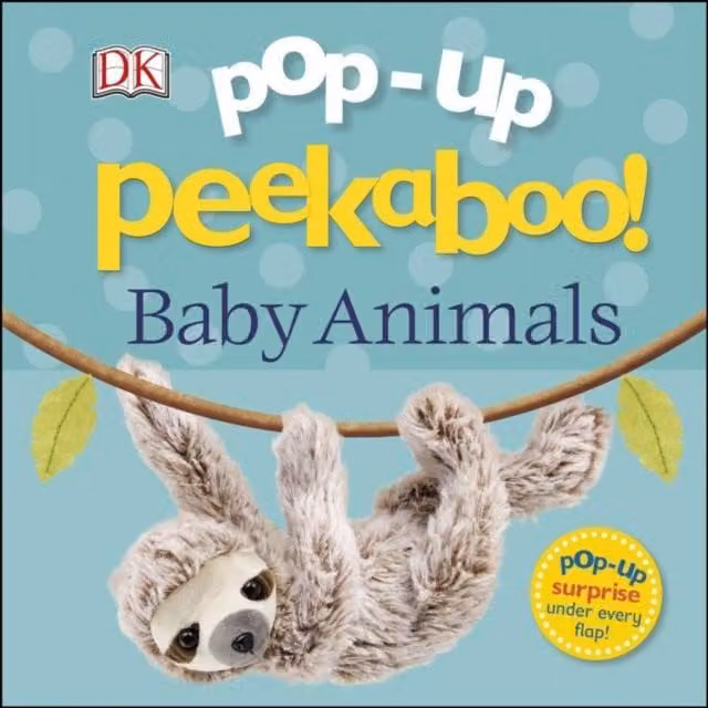 DK Pop-Up Peekaboo Baby Animals Board Book, Multicolour