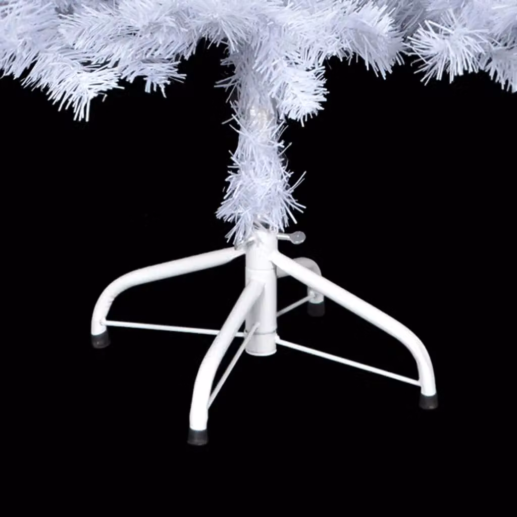 Berkfield Home Artificial Pre-lit Christmas Tree with Ball Set, White, Height: 150 cm – 3