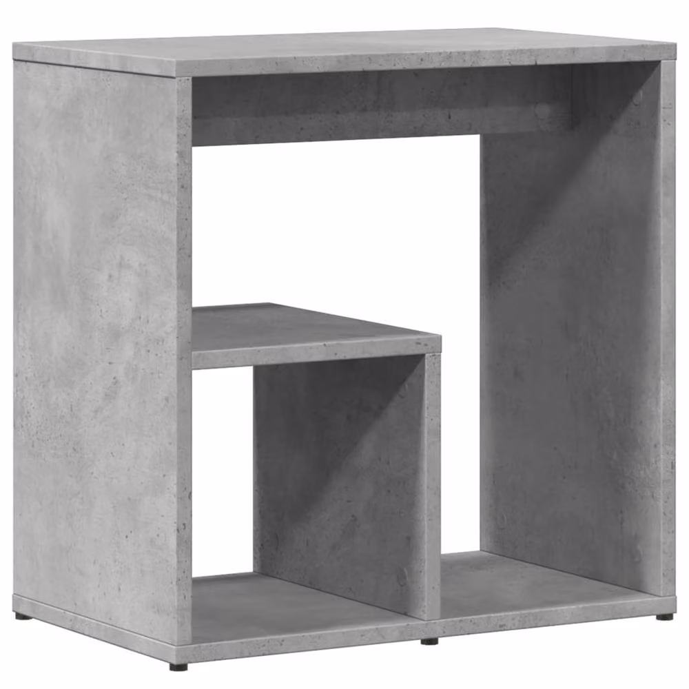 Berkfield Home Set of 2 Modern Side Tables in Concrete Grey, W/D/H: 50 x 30 x 50 cm – 5