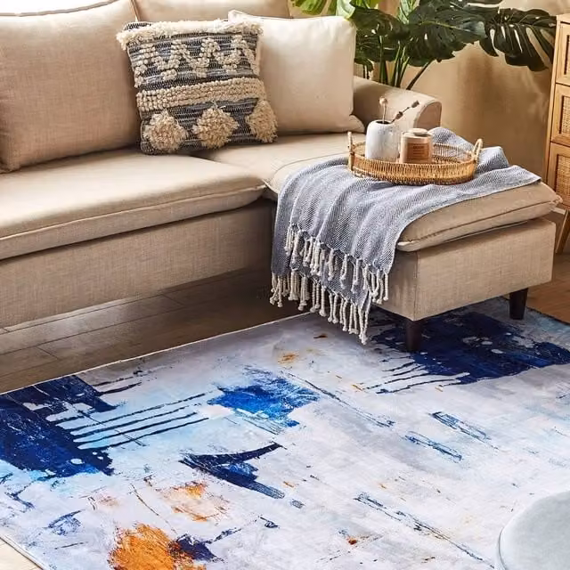 Wyld and Coco Multicolour Abstract Woven Rug, W: 140 cm, L: 200 cm
