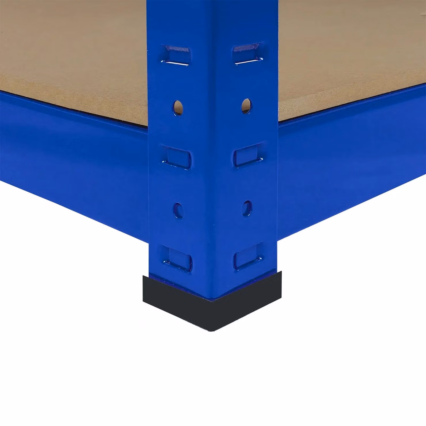 Monstershop T-Rax Corner Shelving Unit and 2 x 90cm Garage Storage Racking Set in Blue – 5