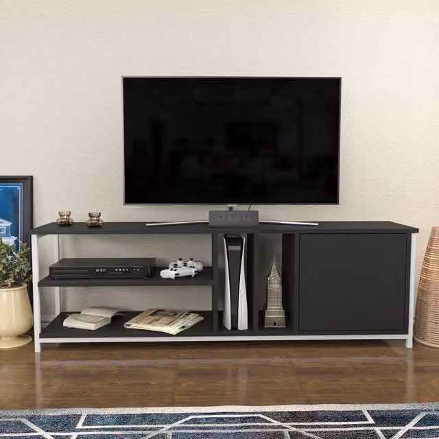 Oneida TV Unit in White and Anthracite