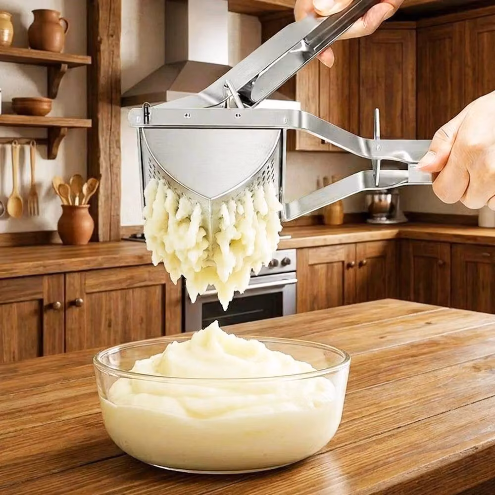 SPETLEK Stainless Steel Potato Ricer Masher in Silver – 3