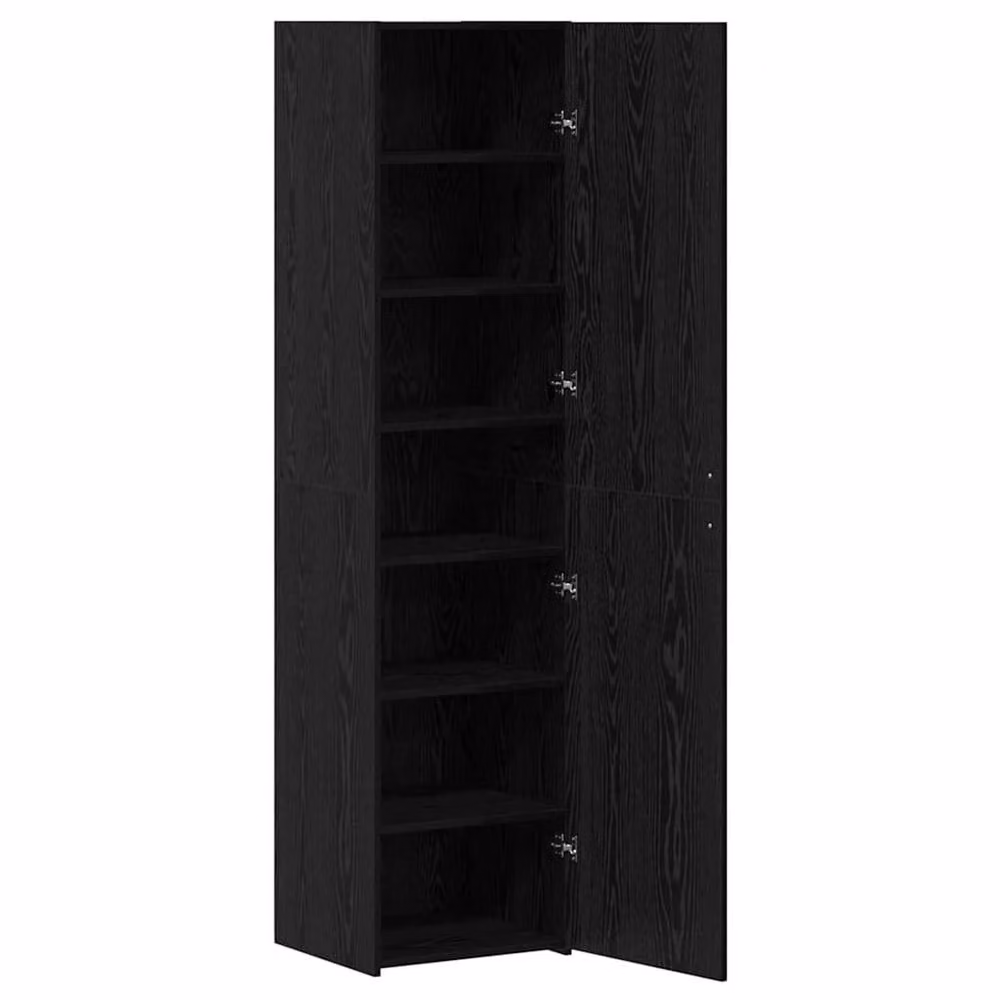 Berkfield Home Black Oak Highboard W/D/H: 45 x 42.5 x 185 cm – 3