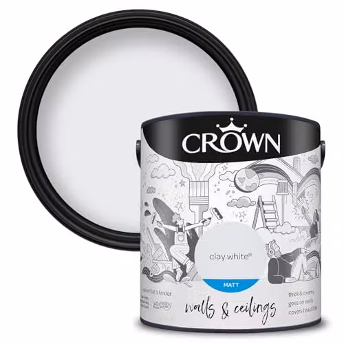 Crown Core Emulsion Matt Clay White Water Based Dispersion 2.5 l